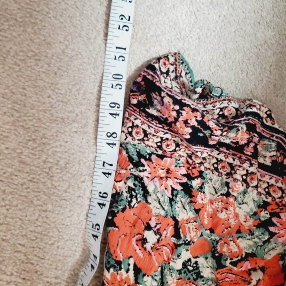 Angie Boho Stretch Aztec Southwestern Patchwork Flowy Beach Resort Midi Dress S - Picture 5 of 7